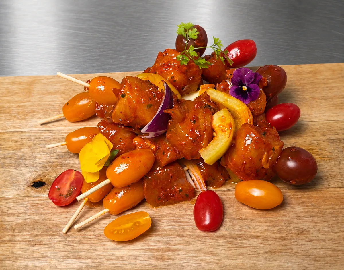 Brochette de volaille marinés façon basquaise