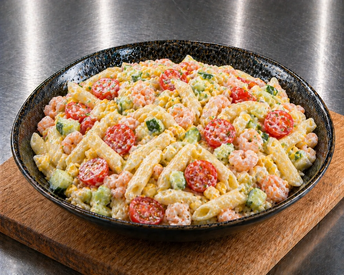 Penne aux crevettes